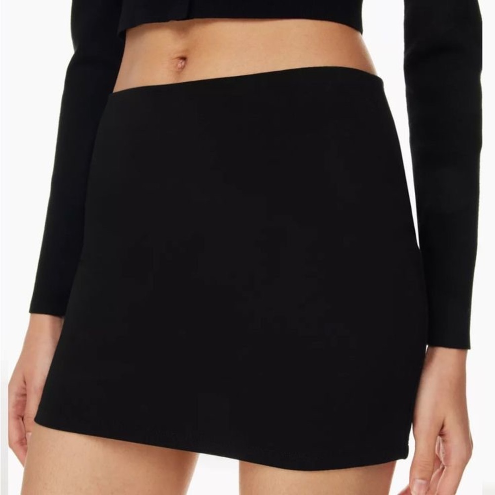 Aritzia Sunday Best Black Mini Skirt